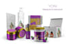 design classy cosmetic product label and mockup