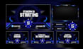 design custom animated twitch overlay, screen, alerts and full stream package