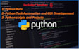 do gui developement, task automation and scripts in python