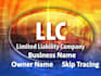 provide llc and business name skip tracing