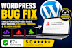 fix wordpress bugs, PHP errors, critical errors and plugin issues