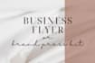 design a business flyer, brand press kit