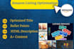 optimize amazon listings top SEO product descriptions and copywriting