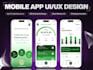 design modern mobile app uiux, wireframes, and figma app design
