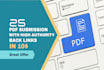 do manually PDF submission with backlink