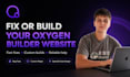 fix or build a oxygen builder website
