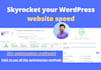 skyrocket your wordpress website speed and page speed score