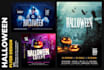 do horror freaky halloween flyer design