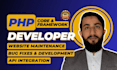 do custom website development with core PHP and laravel