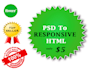 convert psd to responsive html