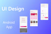 create a mobile UI design