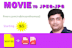 convert mp4, mpeg, avi, mov video files to image files