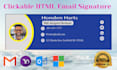 make a clickable smart HTML email signature