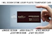 design a luxury plastic business card