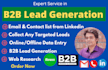 do highly targeted b2b lead generation and web research
