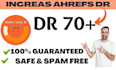increase domain rating ahrefs DR 50 to 70 plus