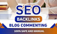 provide SEO backlinks via blog commenting