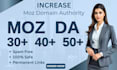 increase moz domain authority da40 plus