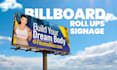 design professional roll up banner, billboards, signage