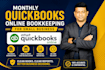 do monthly quickbooks online bookkeeping for small business