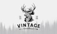 create simple vintage logo design retro with hand drawn