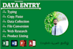do professional data entry in english, arabic and tamil