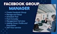 create setup, increase, fix and develop your facebook group