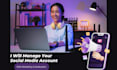manage your social media accounts and create  content