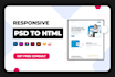 convert figma to html psd to html xd to html landing page website