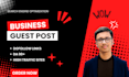 publish a business guest post on premium UK blogs