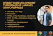 develop  laravel, php,html,css,bootstrap  javascript website