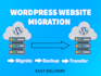 migrate wordpress website to new host in 2 hours