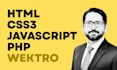 do custom HTML, CSS, java script and PHP