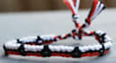 make a pokemon ball friendship bracelet