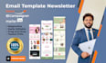 prepare cleverreach, campaigner and mailerlite email template newsletter