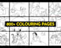 send 800 colouring pages for children