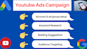 setup and run profitable youtube ads campaign by google ads