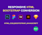 convert figma, xd, pdf, psd to html responsive bootstrap