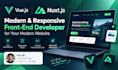be your vuejs or nuxtjs front end developer for your modern website
