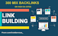 create 300 mix backlinks on high da sites