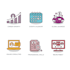 custom flat and gradient color icon sets