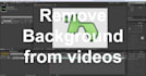 remove background from a video