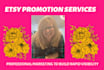 professionally promote your etsy shop on tiktok and pinterest