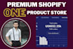create a branded one product shopify website