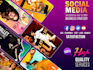 design stylish social media and youtube post