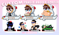 draw cute custom chibi twitch panels for you