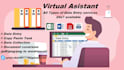complete data entry task with accuracy within 1 hour