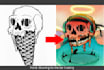 turn any hand drawn into a vector tracing