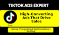 create tiktok ads account, setup pixel, manage tiktok ads