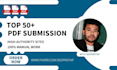 manually submit your PDF or PPT to top 50 PDF submission sites